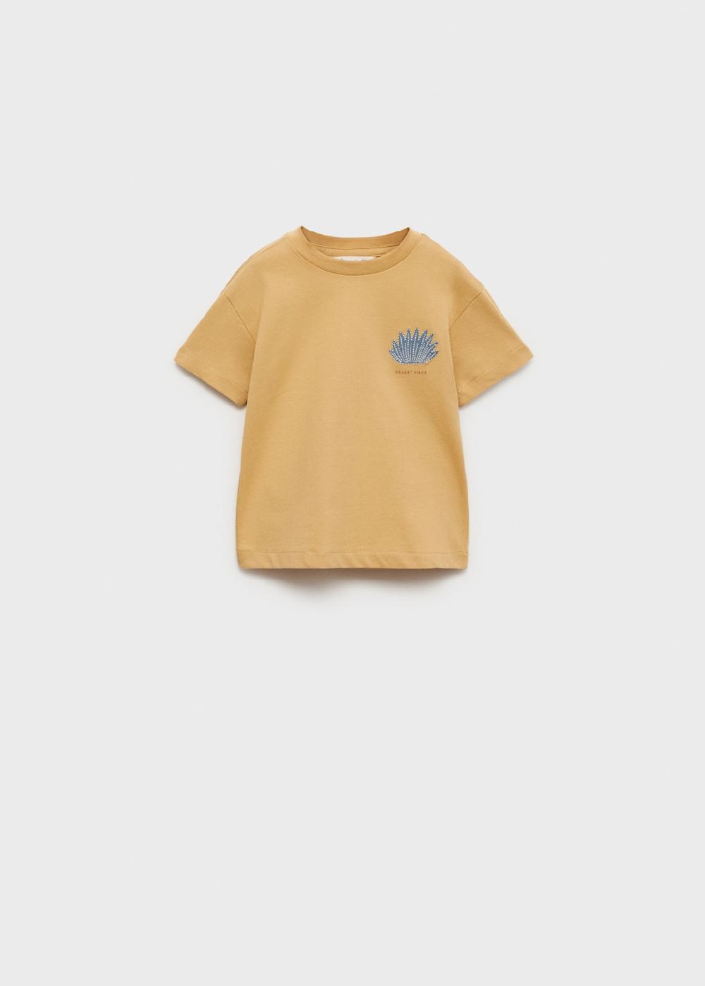 Mango Maglietta cotone stampata