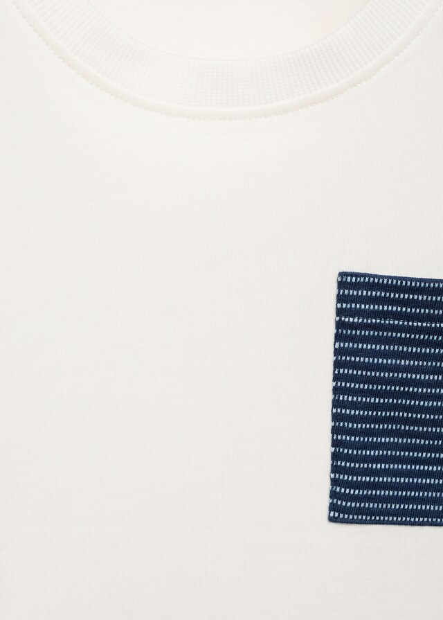 Mango Maglietta Cotone Toppa