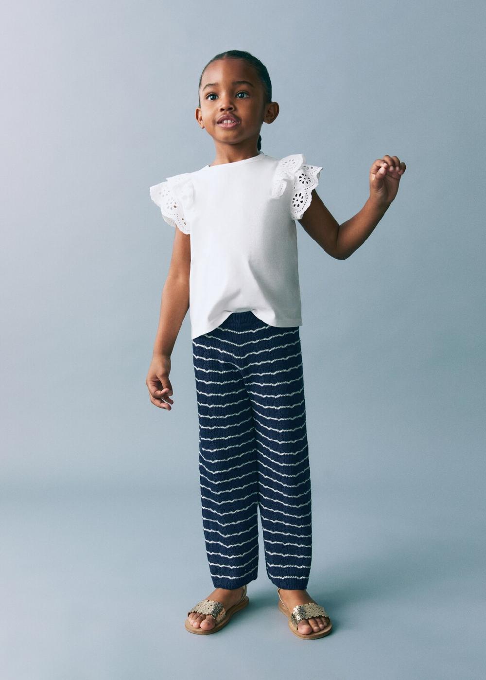 Mango Maglietta cotone volant