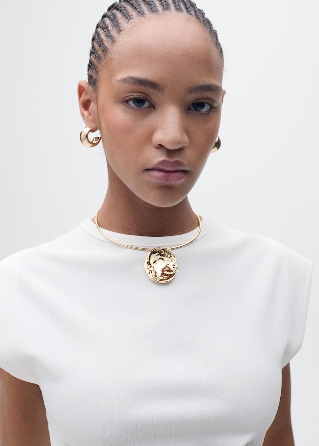 Mango Maglietta Drappeggiata Senza Maniche