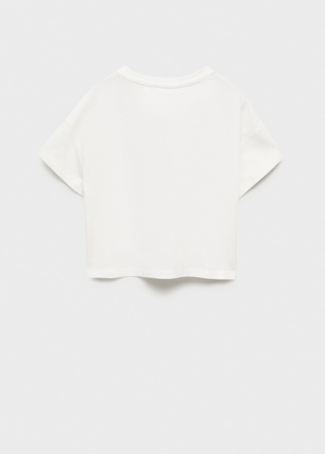 Mango Maglietta Fiori Cotone