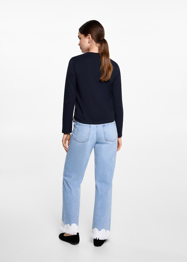 Mango Maglietta Increspature Decorative