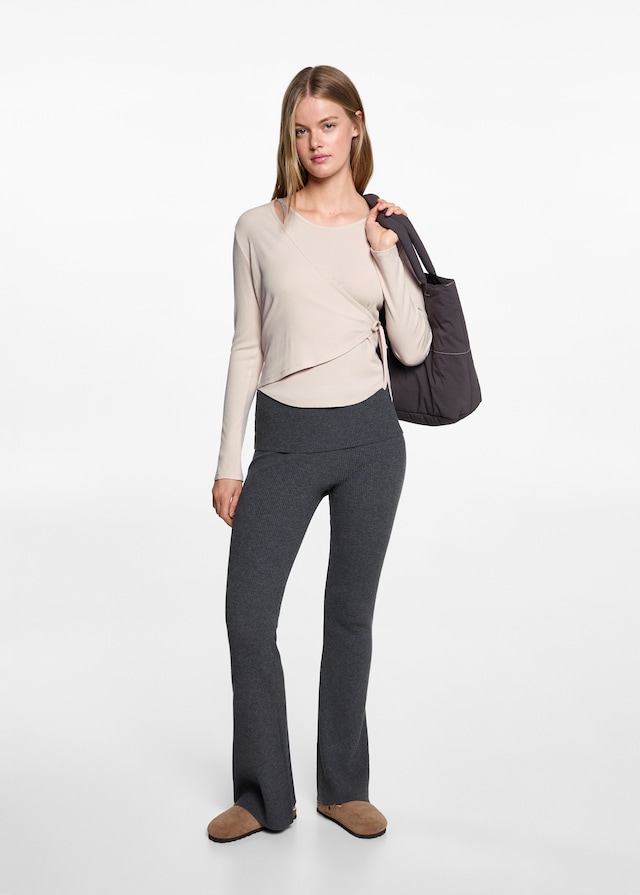 Mango Maglietta Incrociata Fiocco