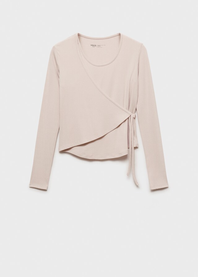 Mango Maglietta Incrociata Fiocco