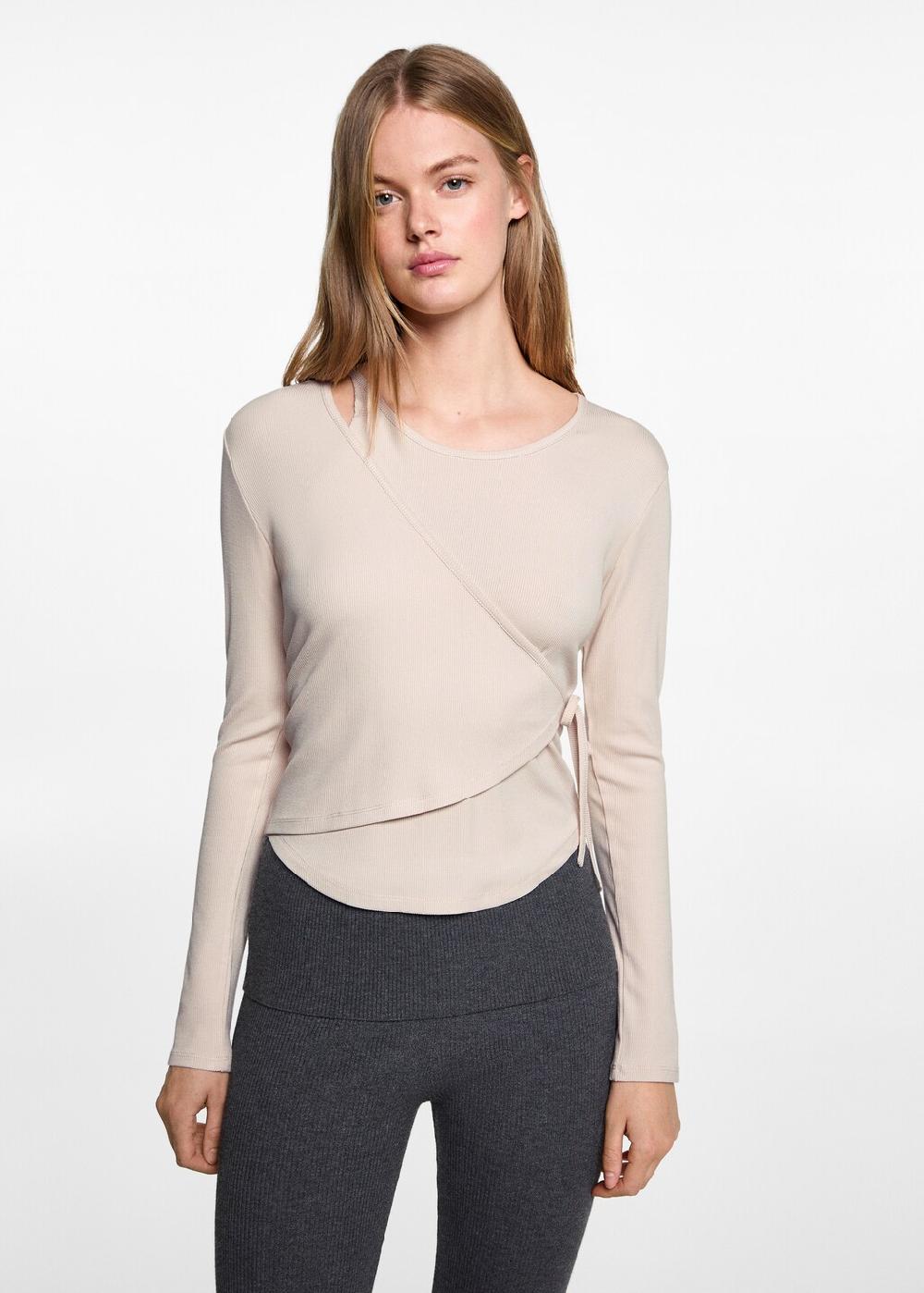 Mango Maglietta incrociata fiocco