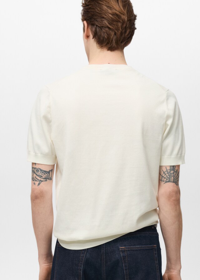 Mango Maglietta Maglia Sottile Cotone