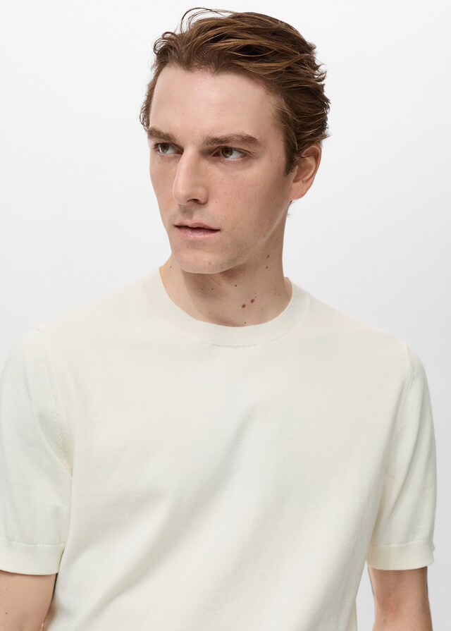 Mango Maglietta Maglia Sottile Cotone