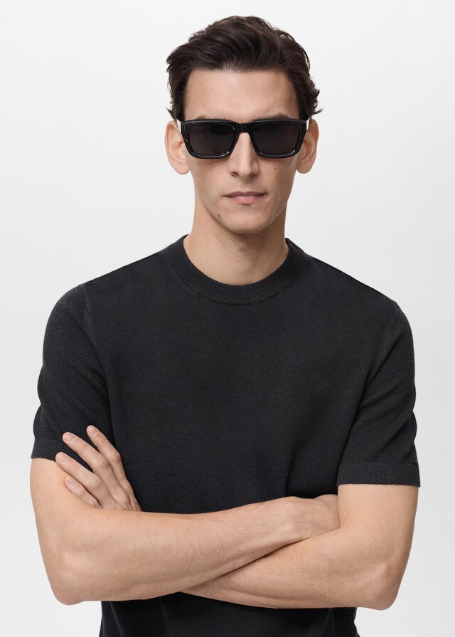 Mango Maglietta Maglia Sottile Cotone