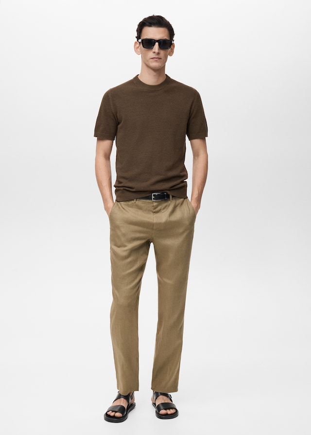 Mango Maglietta Maglia Sottile Cotone