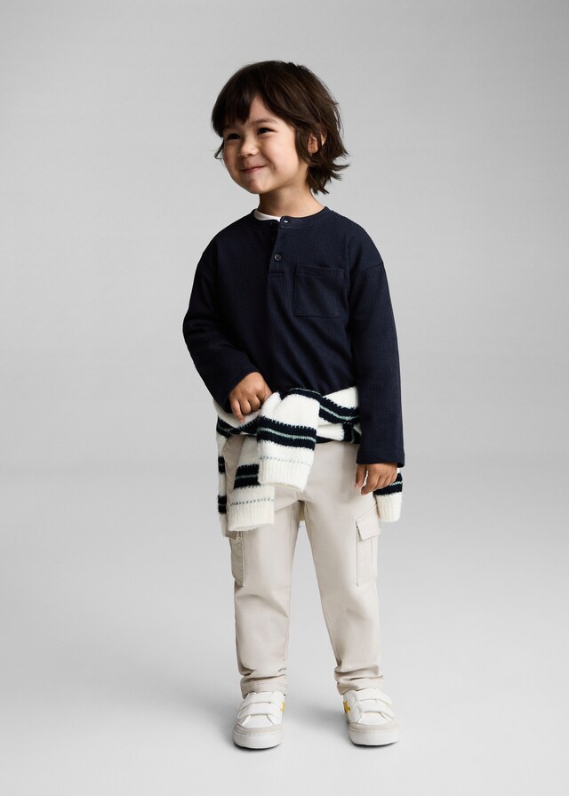 Mango Maglietta Maniche Lunghe Bottoni