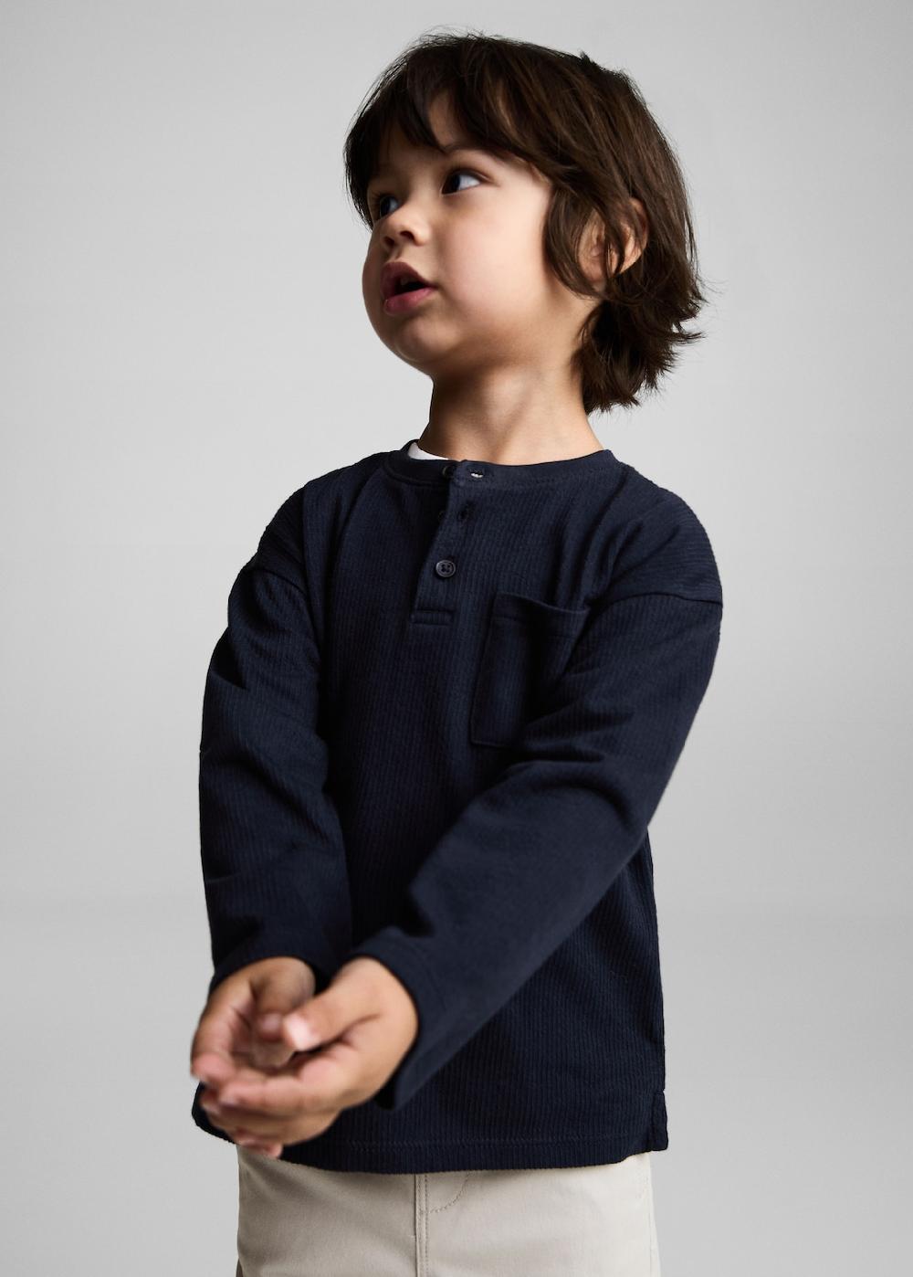 Mango Maglietta maniche lunghe bottoni