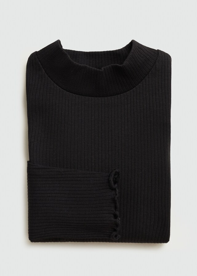 Mango Maglietta Maniche Lunghe Collo Alto