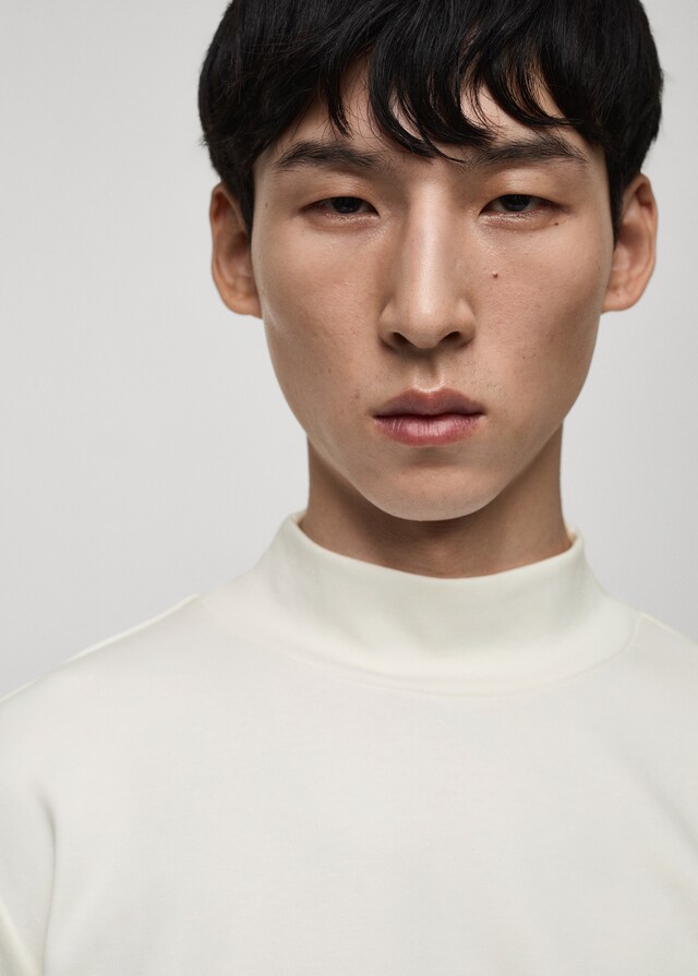 Mango Maglietta Maniche Lunghe Collo Perkins