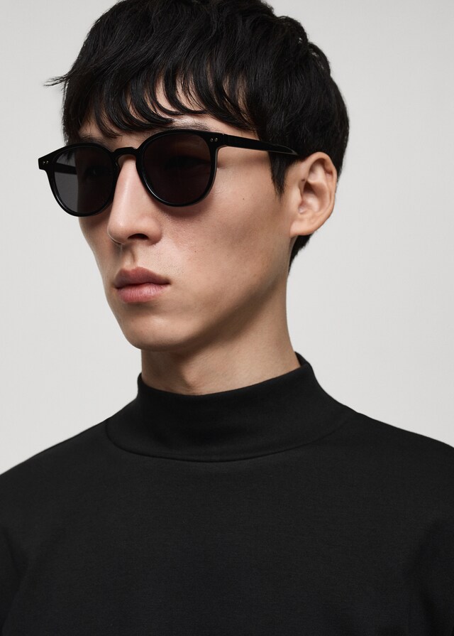 Mango Maglietta Maniche Lunghe Collo Perkins