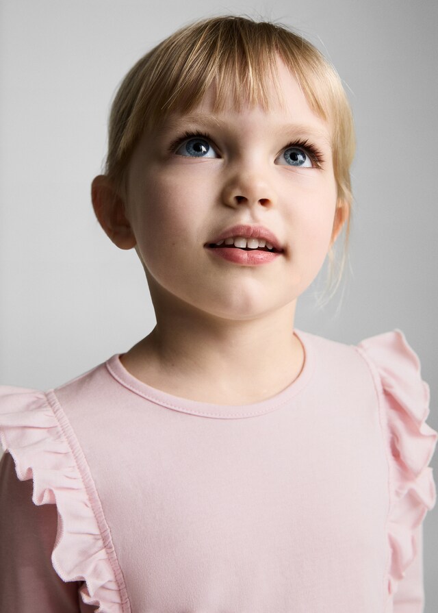 Mango Maglietta Maniche Lunghe Volants