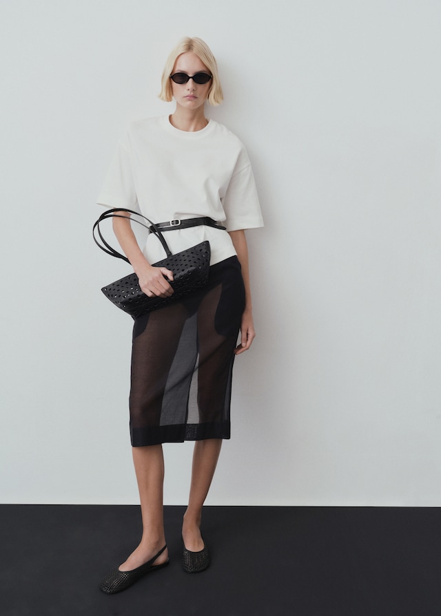 Mango Maglietta Oversize In Cotone