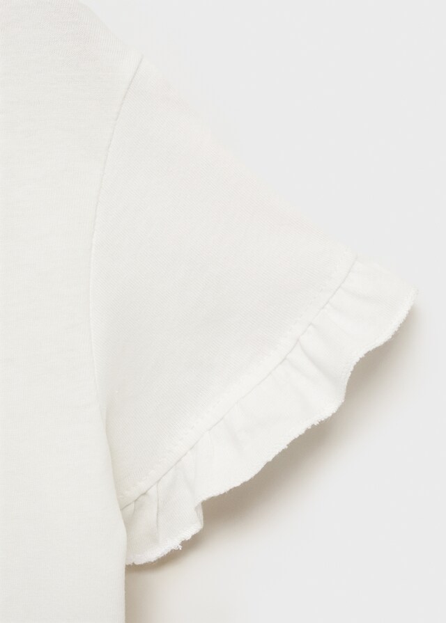 Mango Maglietta Ricamata Volant