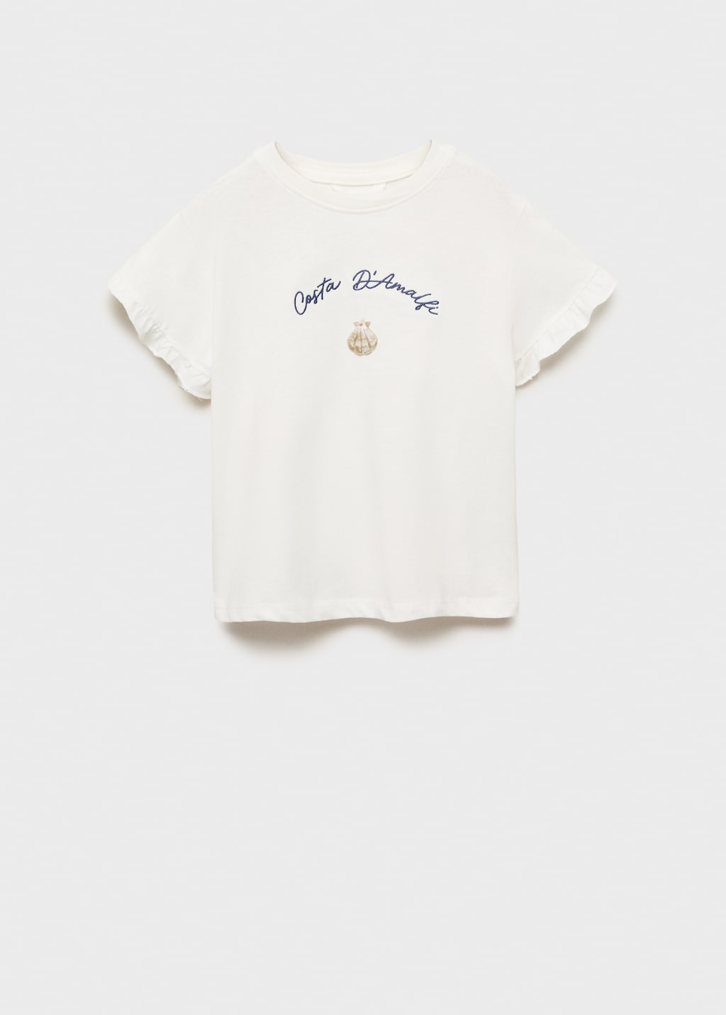 Mango Maglietta ricamata volant