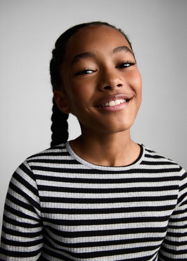 Mango Maglietta Righe Coste