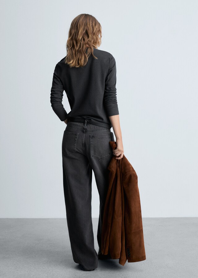 Mango Maglietta Sottile Collo Stondato