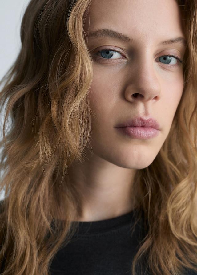 Mango Maglietta Sottile Collo Stondato