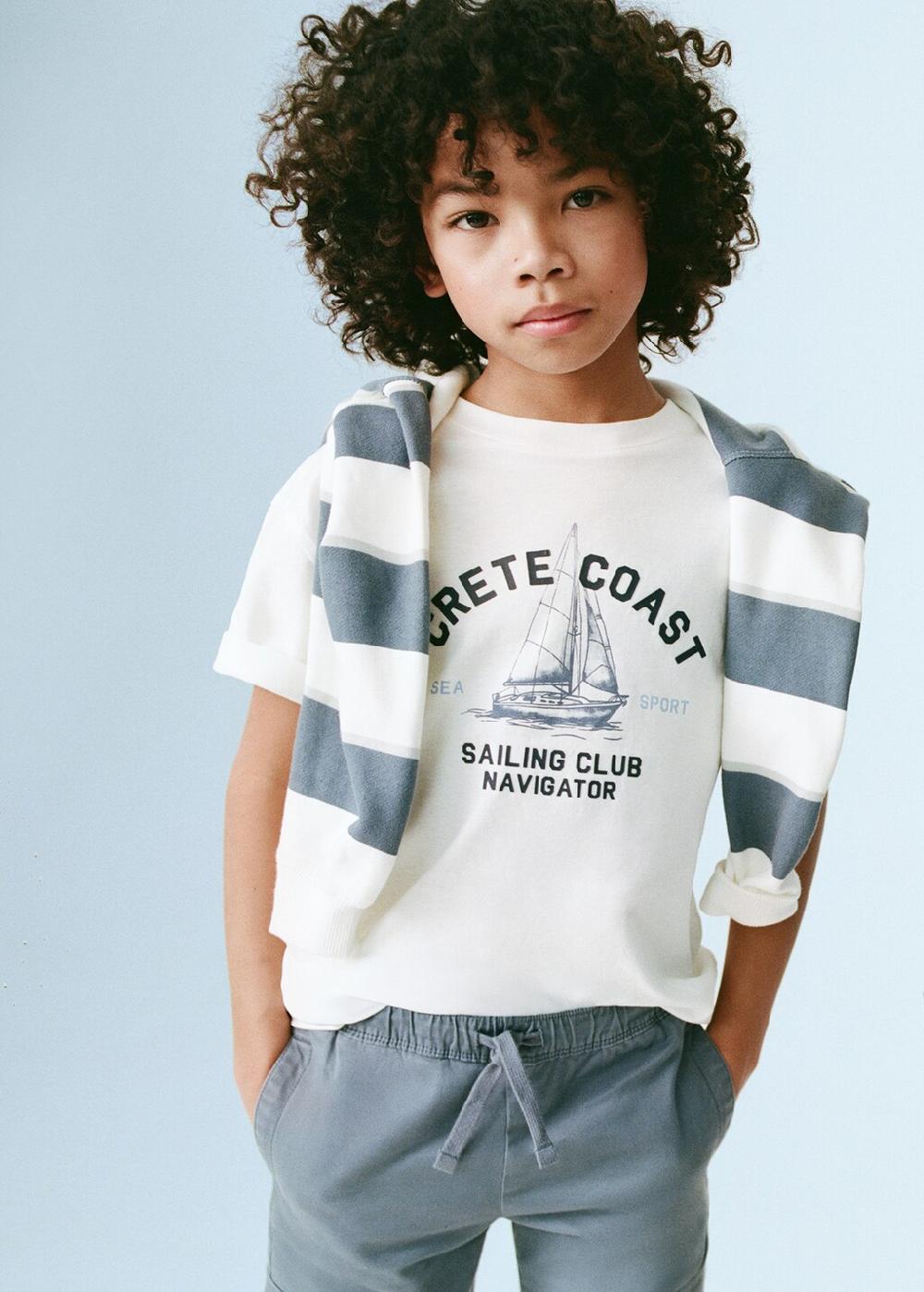 Mango Maglietta stampata cotone