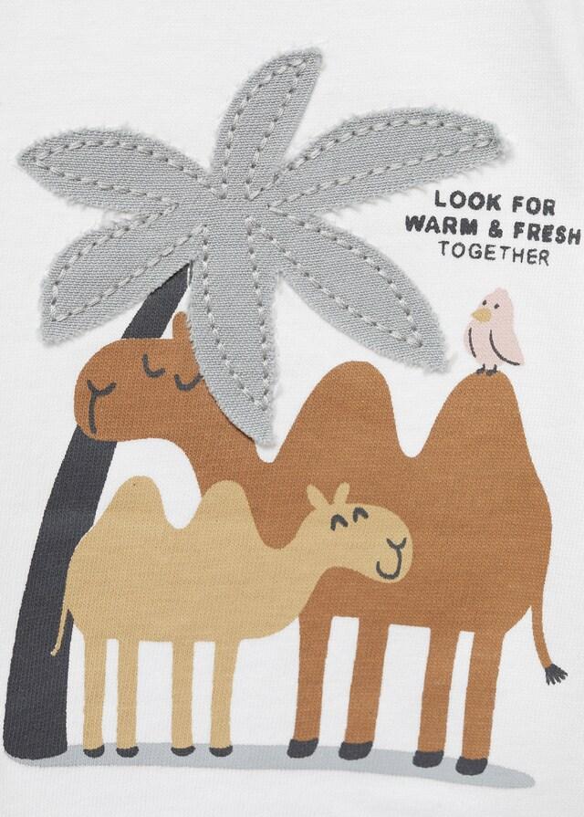 Mango Maglietta Stampata Cotone