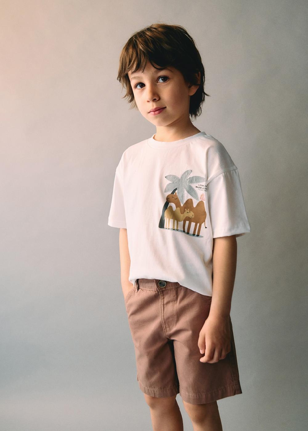 Mango Maglietta stampata cotone