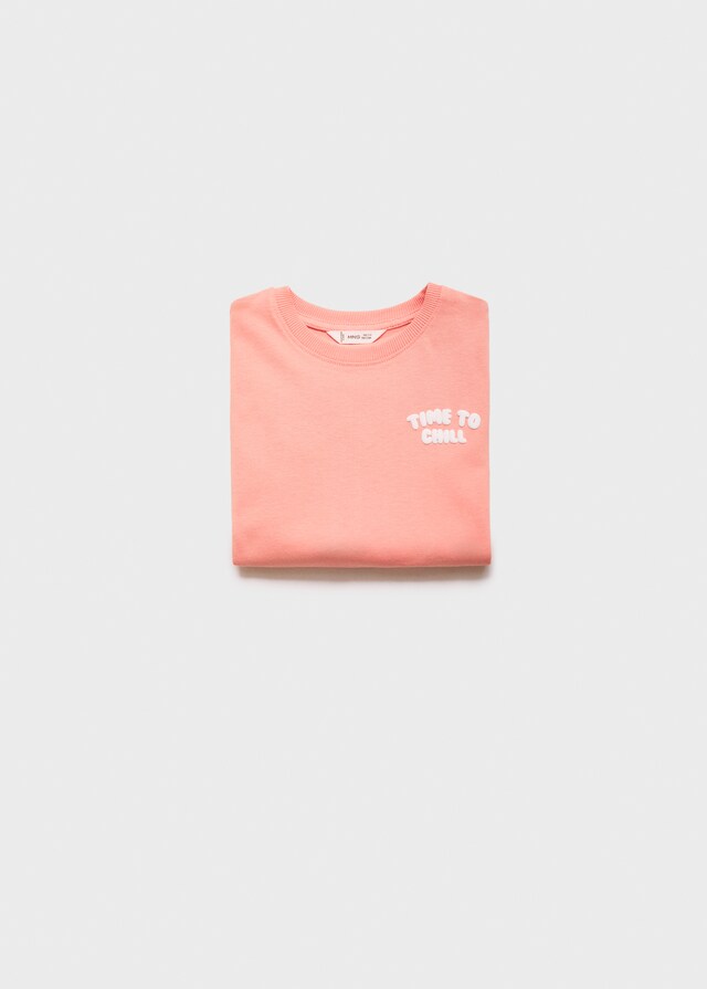 Mango Maglietta Stampata Maniche Corte