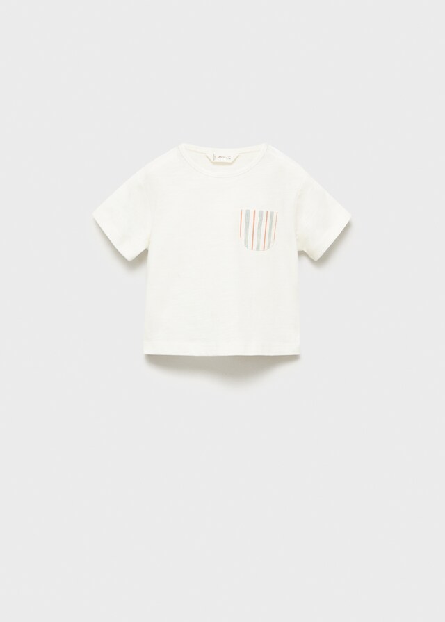 Mango Maglietta Tasca A Toppa