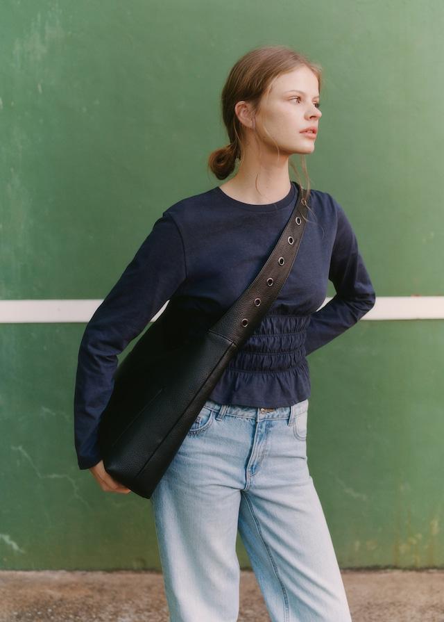 Mango Maglietta Vita Increspata