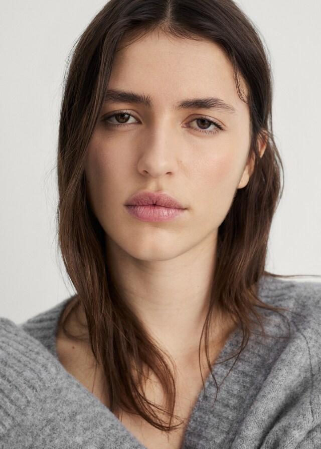 Mango Maglione A Maglia Scollo A V Semplice