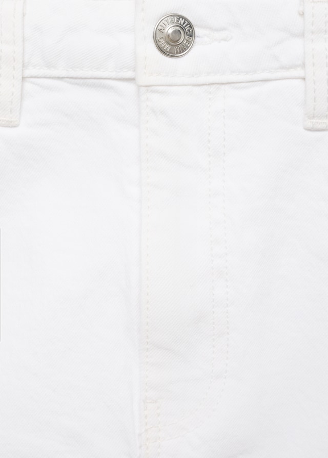 Mango Minigonna Denim Bordo Inferiore Sfilacciato