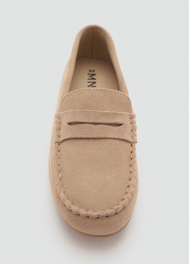 Mango Mocassini Crosta Di Cuoio Fascetta