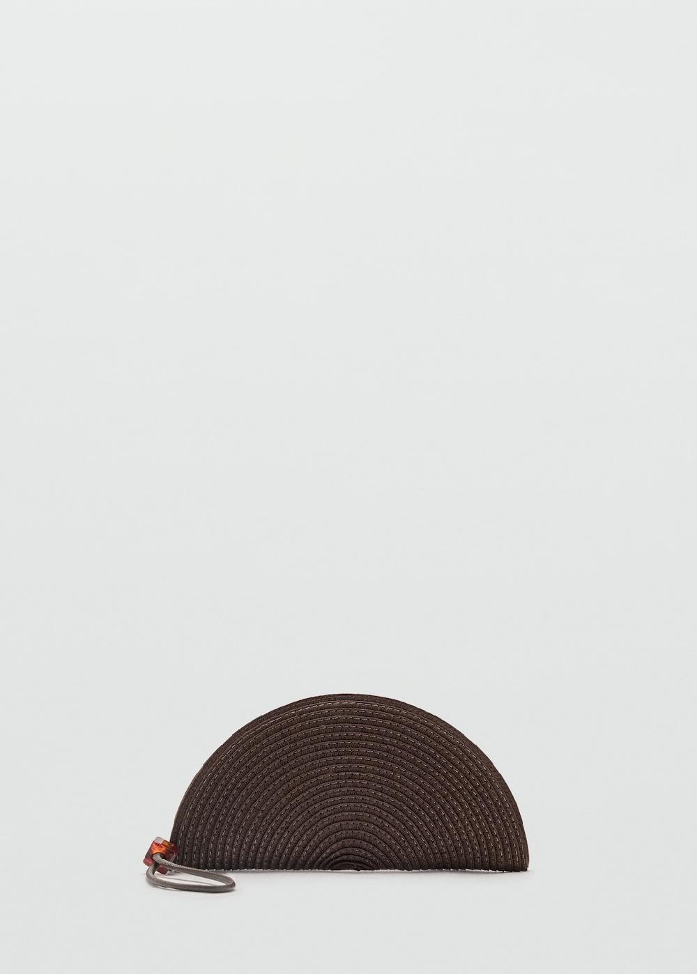 Mango Natural fiber toiletry bag with bead detail