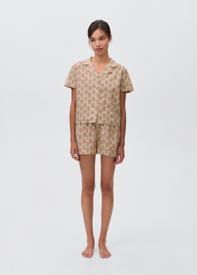 Mango Pack Pigiama Cotone Stampa