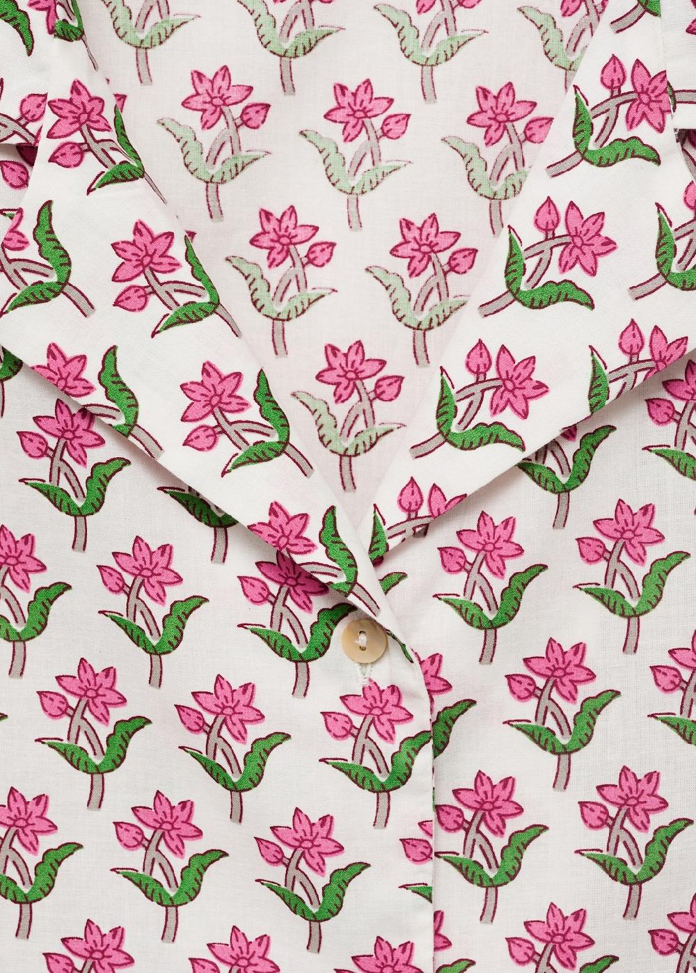 Mango Pack pigiama cotone stampa