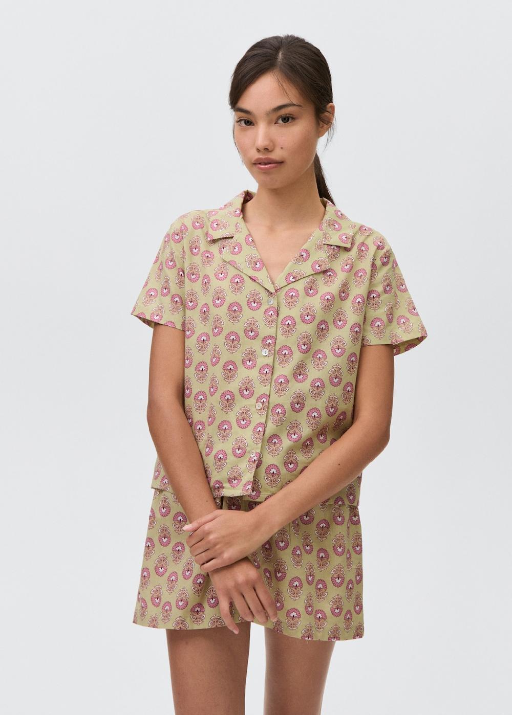 Mango Pack pigiama cotone stampa