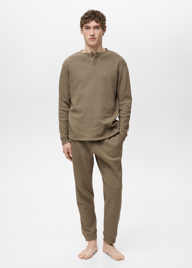 Mango Pack Pigiama Texture Cotone