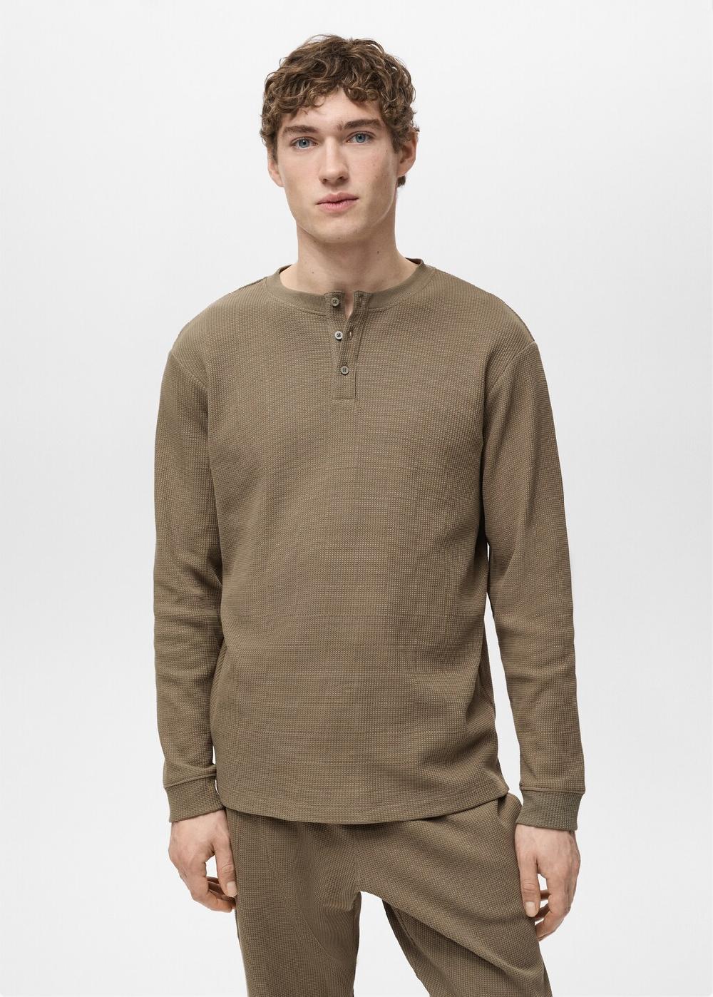 Mango Pack pigiama texture cotone