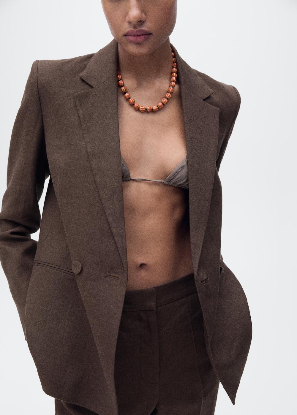 Mango Pantaloni 100% lino