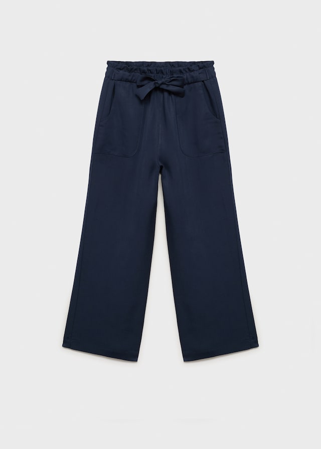 Mango Pantaloni Cintura Fiocco