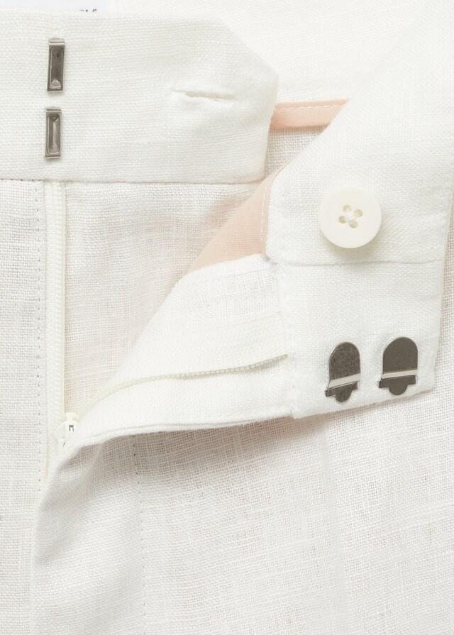 Mango Pantaloni Completo Lino