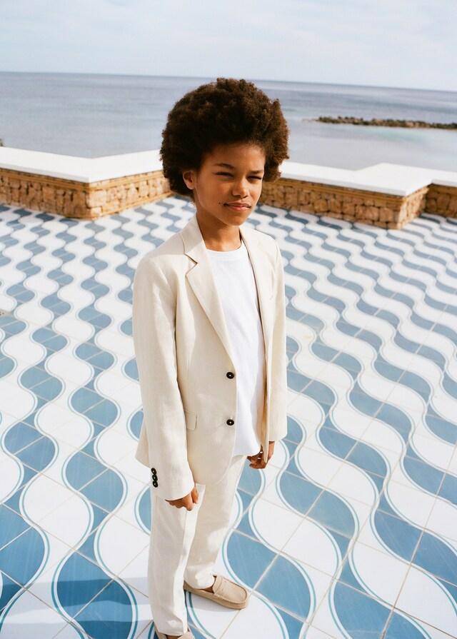 Mango Pantaloni Completo Lino