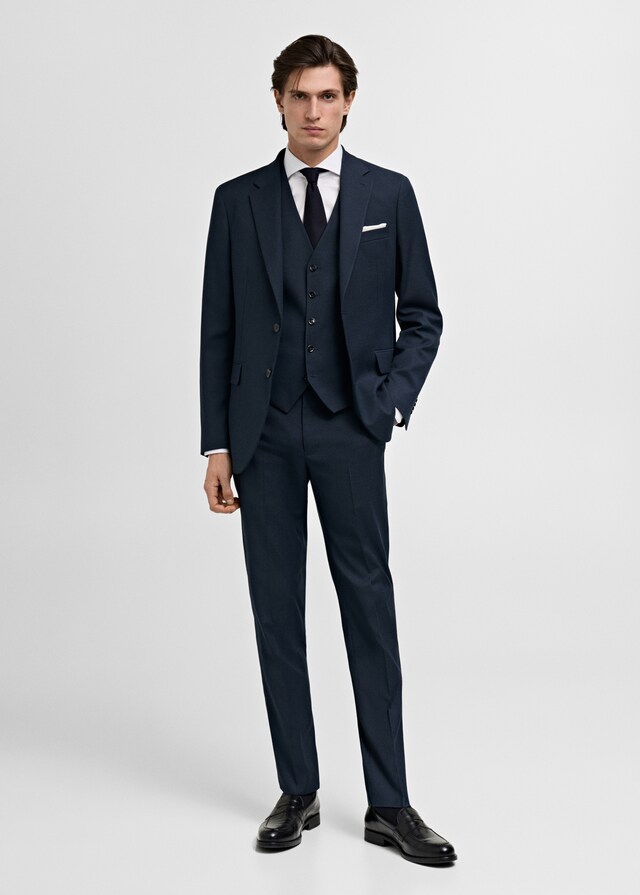 Mango Pantaloni Completo Milán Slim-fit