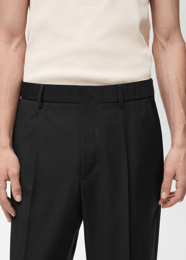 Mango Pantaloni Completo Relaxed-fit Pinces