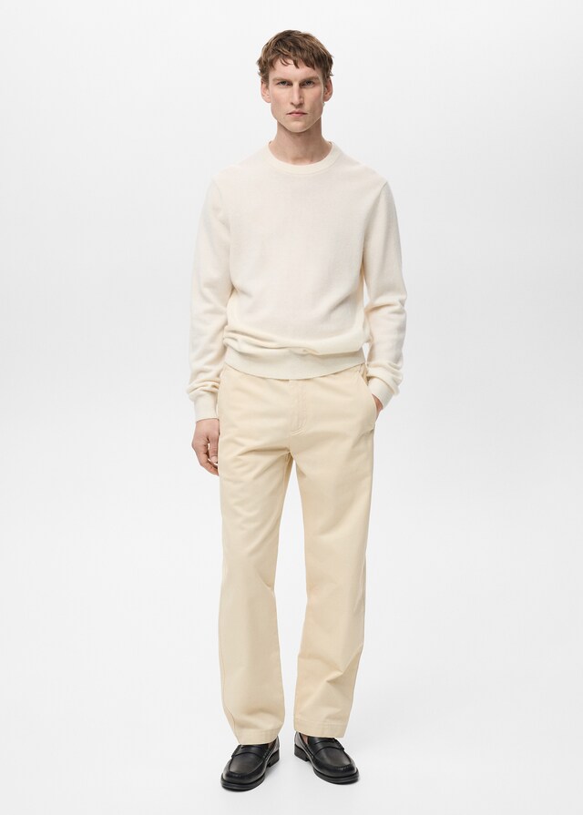 Mango Pantaloni Cotone Coulisse Regular-fit