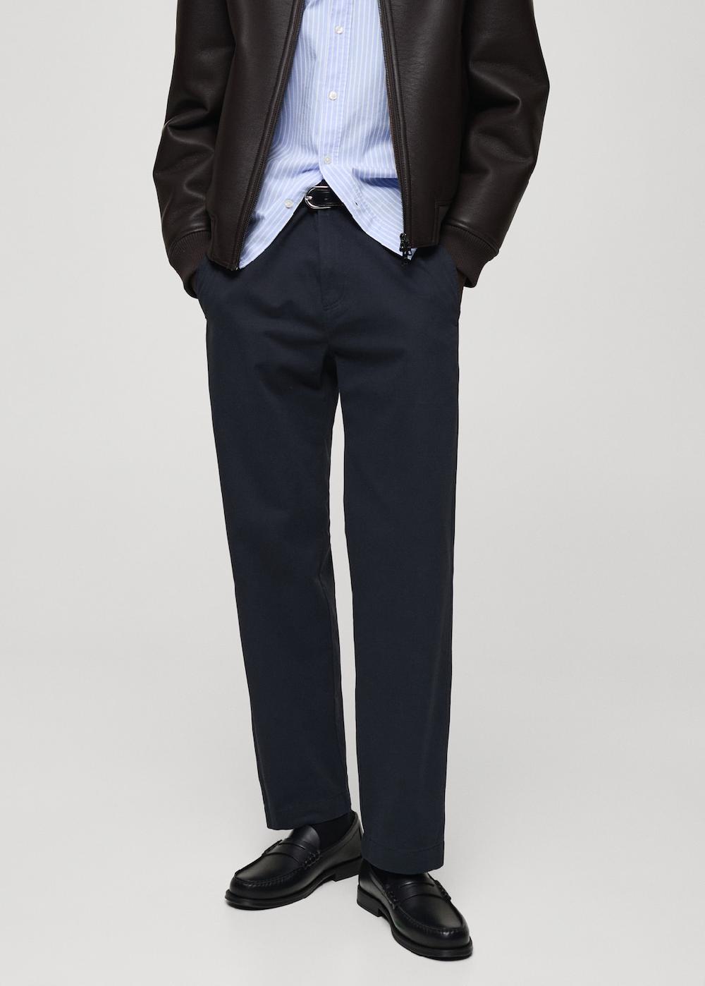 Mango Pantaloni cotone coulisse regular-fit