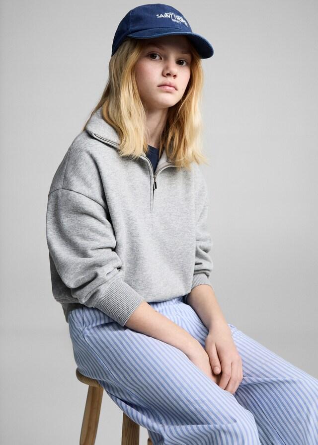 Mango Pantaloni Cotone Righe