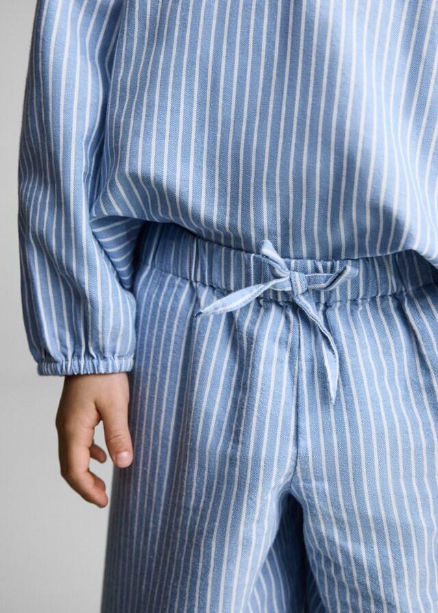 Mango Pantaloni Cotone Righe